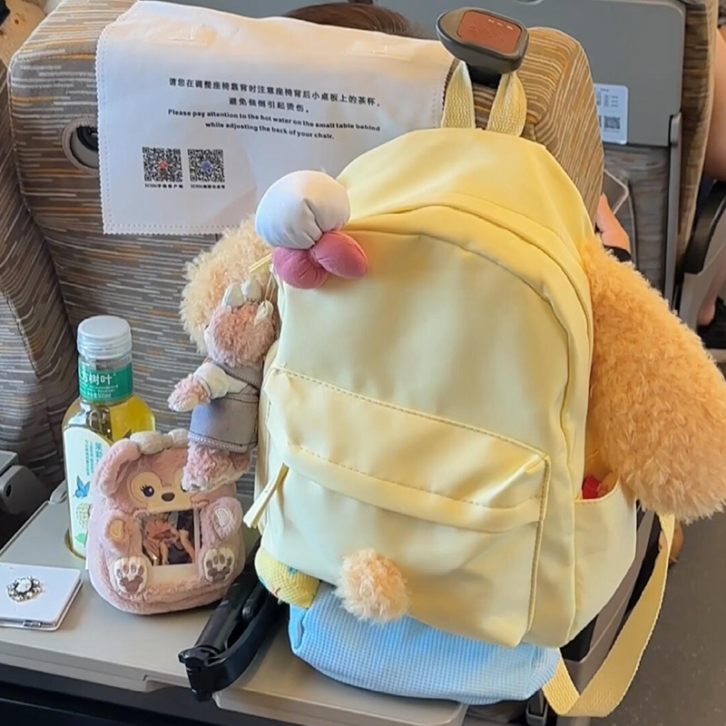 饼饼书包初高中女生双肩包大容量高颜值日系卡通厨师狗大学生背包