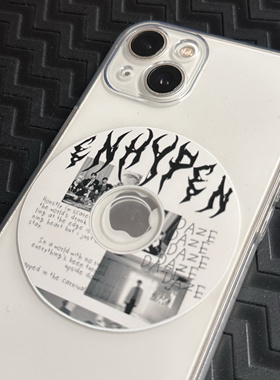 Enhypen光碟CD印花tpu透明手机软壳iPhone17华为pura80oppo小米vivo全包镜头保护套ins韩风小众手机壳保护套