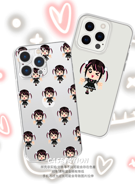 D雷系少女irasutoya比耶透明软壳iPhone17pro/华为pura80mate70/vivo小米17红米k80OPPOreno14VIVOX300手机壳