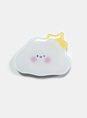 皇冠云朵白色ins创意卡通粘贴式伸缩支架新款气囊可折叠懒人支架