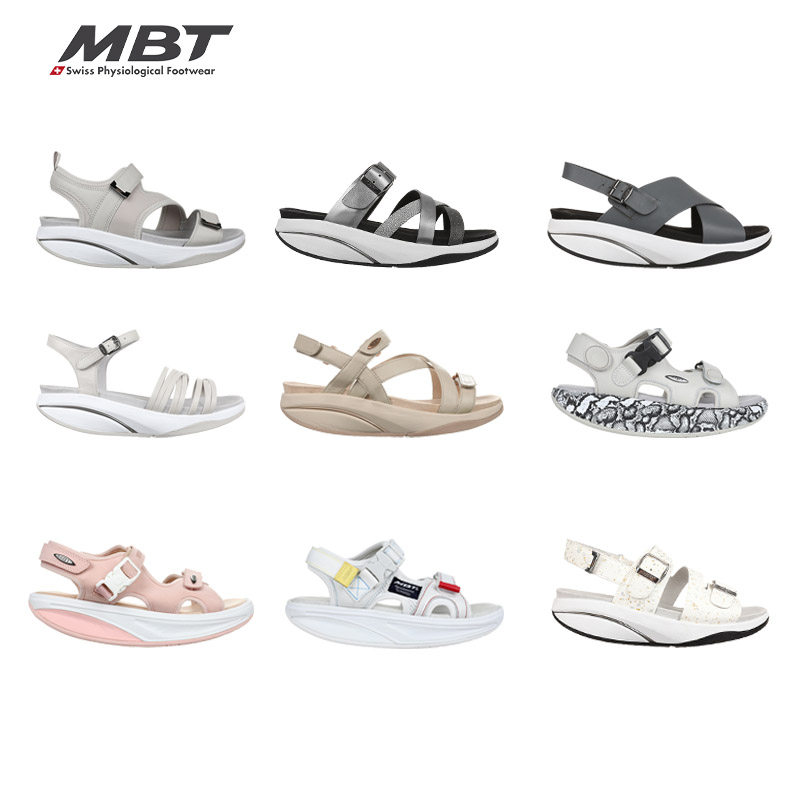 【特价合集】MBT足健康鞋女厚底休闲运动凉鞋足弓支撑增高魔术贴