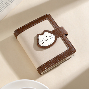 简约可爱钱包女2026新款轻薄多卡位小巧钱夹多功能短款折叠零钱包