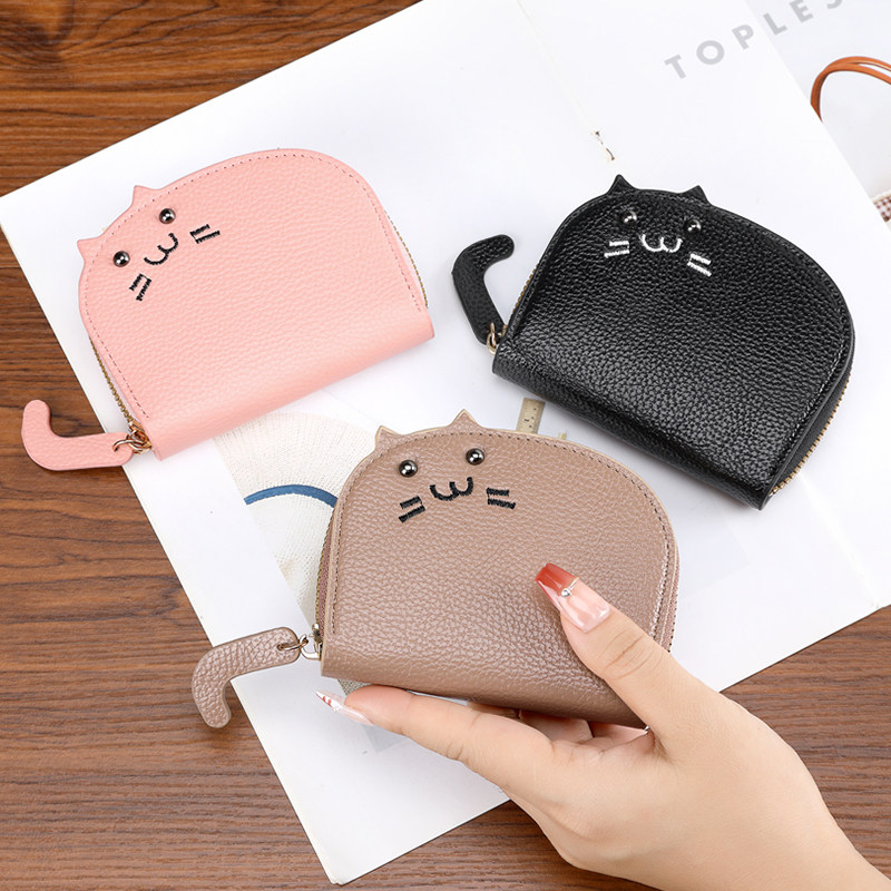 卡包女2026新款网红小巧超薄款防消磁真皮轻薄可爱多卡位风琴精致