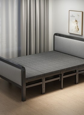 Folding bed family single bed rental house iron bed