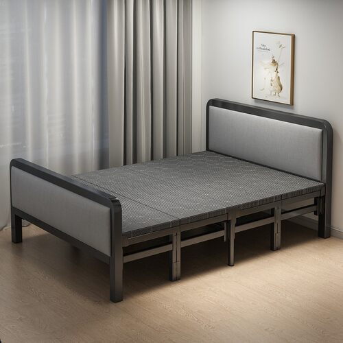 Folding bed family single bed rental house iron bed