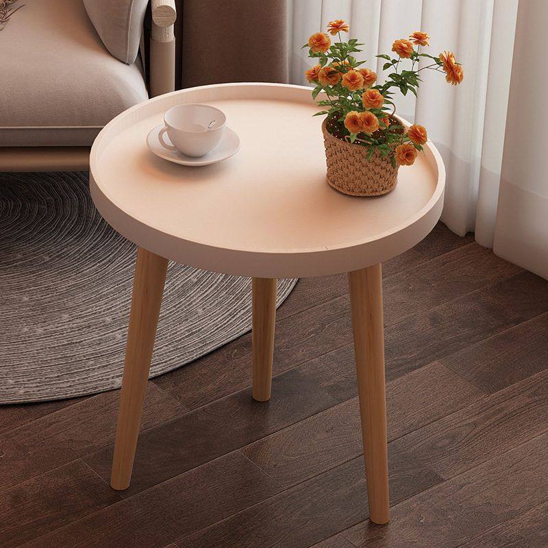 Small round table coffee table sofa edge circular table
