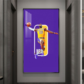 JAMES詹姆斯装 饰画NBA海报 铝合金科比卧室壁画库里湖人库里挂画