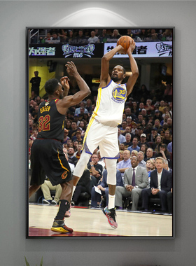 杜兰特晶瓷画nba海报科比照片墙