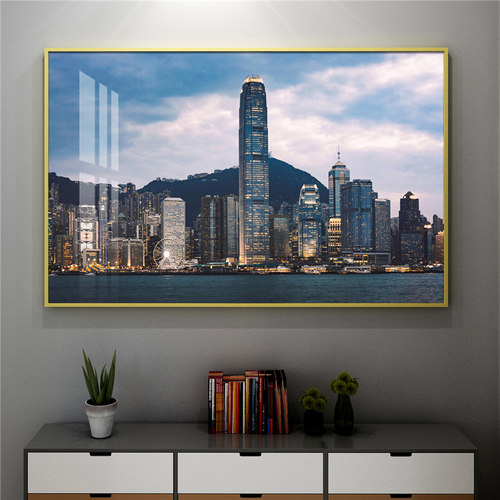 香港风景挂墙维多利亚装饰画