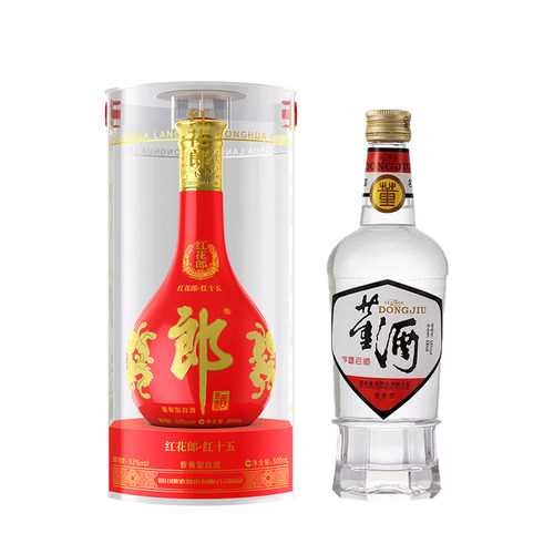 董酒白标430ml红花郎红15组合装