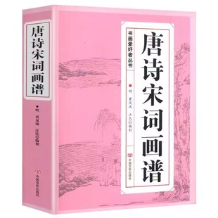 唐诗宋词画谱 中国书法 国画技法 传世画谱芥子园三希堂画宝山水画人物工笔白描图谱传统画谱名家名作赏析
