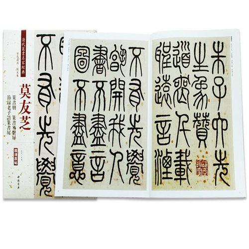 清代篆书莫友芝篆书易系屏 篆书册