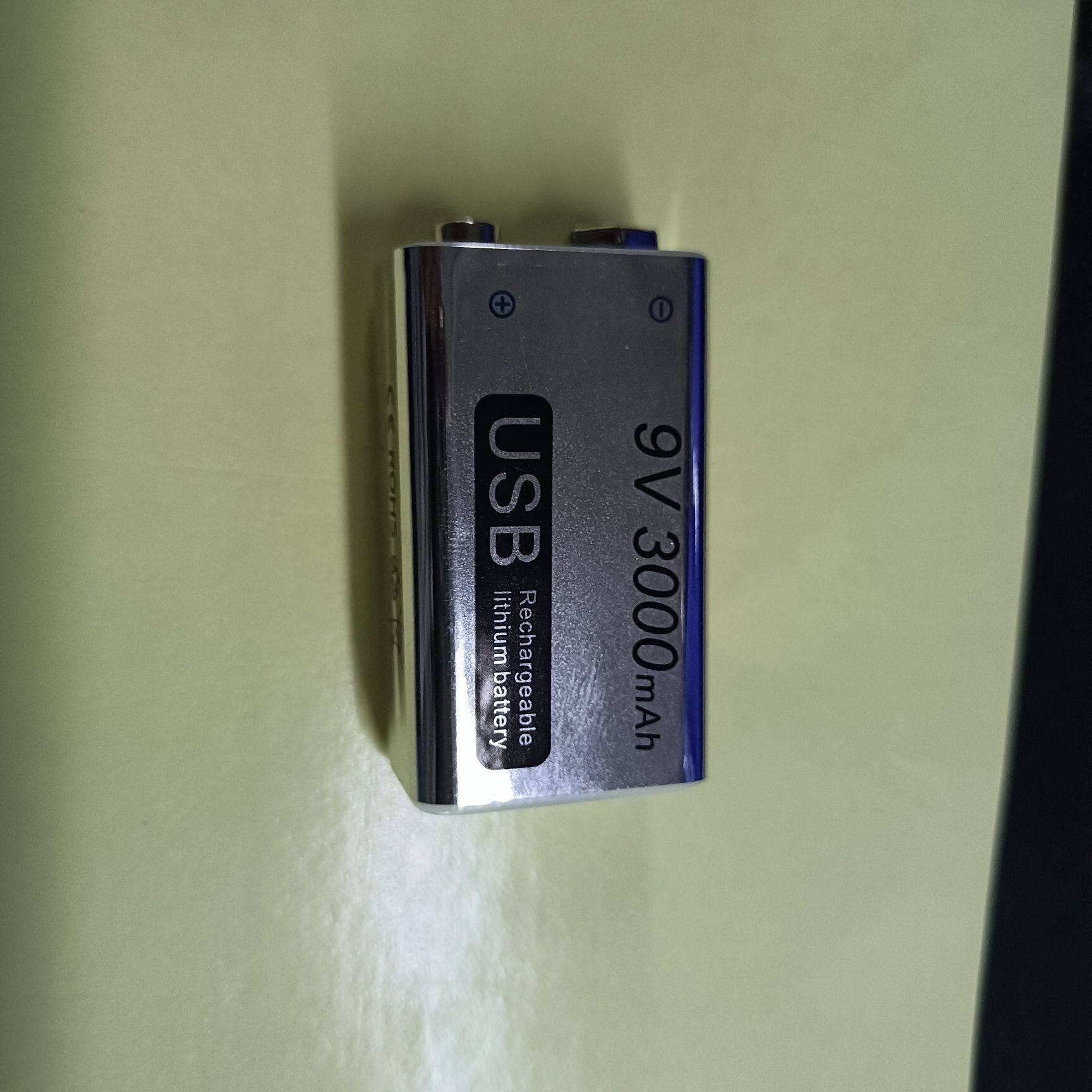 9V可充电锂电池大容量USB充电电池适用万用表 无线话筒吉他寻线仪