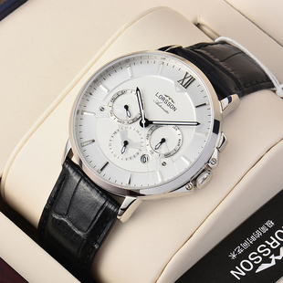 男士 新款 手表罗臣机械表匠心lorsson德国3117进口多功能自动