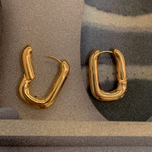 MARYME ACC  黄铜镀18K金  空心 时髦造型感 耳环