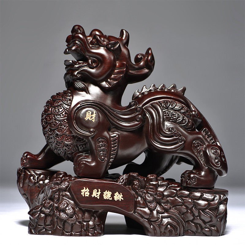 唐趣黑檀木新古典玄关