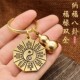 黄铜八卦招财貔貅葫芦钥匙扣挂件创意汽车钥匙链吊坠复古挂饰配件