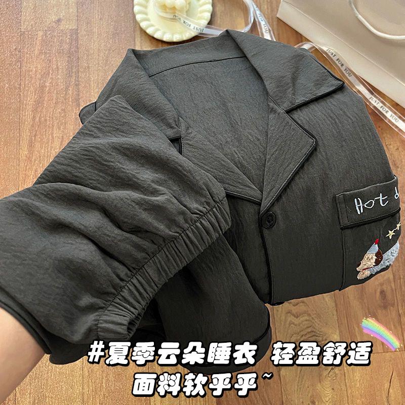 男童睡衣夏季薄款云朵棉短袖四岁休闲款套头儿童泰迪男孩十二周岁