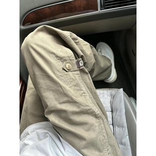 进口卡其色fgza裤子美式机能伐木07qwer工装裤男潮牌高街宽松直
