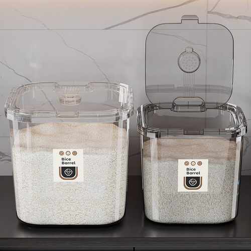 山姆食品级米桶家用透明密封防虫防潮2026塑料米缸杂粮面粉储粮桶