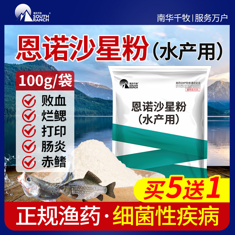 恩诺沙星粉水产鱼虾养殖败血症