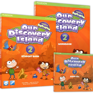 【超凡英语】美国原装进口6-12岁朗文少儿英语学习教材 our discovery island 2年级朗文英语小学生 专用英语教材 在家自学英语书