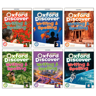 现货原版进口牛津少儿英语教材Oxford Discover writing and spelling 1 2 3 4 5 6级别科普系列拼写书寒暑假短期写作拼读教材