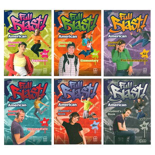 原装进口MM Publications出版社青少儿版英语学习教材 Full Blast A-B级美国初中小学生英语教科书欧盟共同语言框架CEFR青少版教材