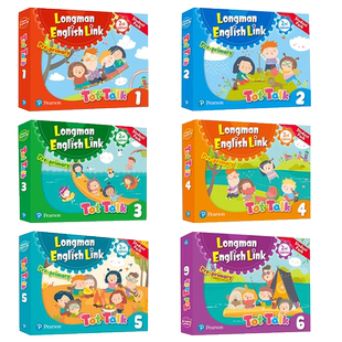 新版第二版tot talk1 2 3 4 5 6级别学生套装朗文培生幼儿英语直通车tottalk书+练习册+故事书+在线资源3-6岁启蒙儿童英语培训教材