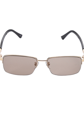 晶工匠天然水晶眼镜男士太阳镜石头镜东海原石原矿切割茶晶遮阳镜