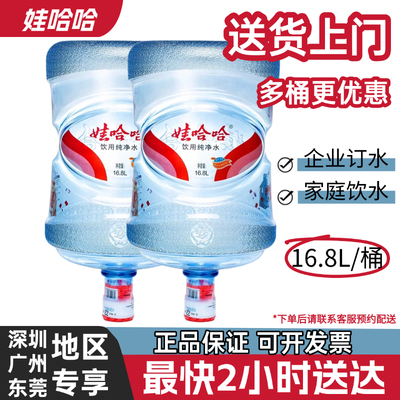 娃哈哈16.8L*2桶纯净水送货上门