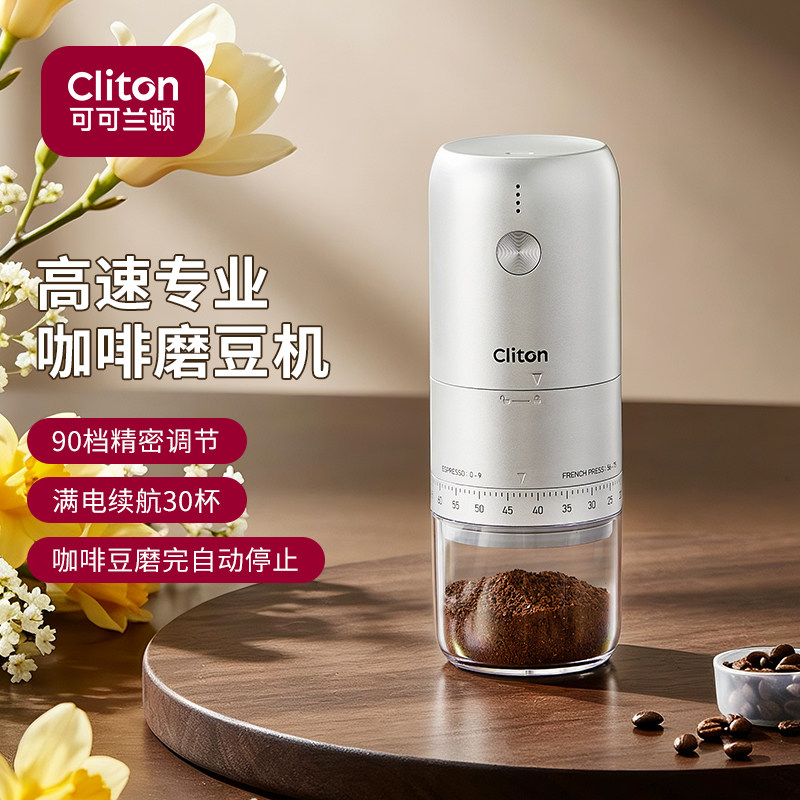 ClitonTOP级高效率电动磨豆机图片