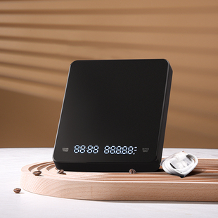 手冲器具专用咖啡电子秤意式 称重计时咖啡秤充电小型厨房烘焙克秤