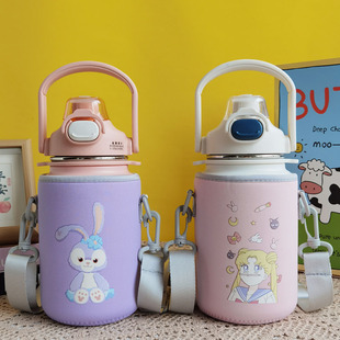 希乐保温杯套保护套水杯套吸管杯套运动保温水壶套袋900ml 1000ml