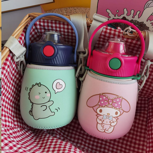 适用于杯具熊大肚保温杯套斜挎