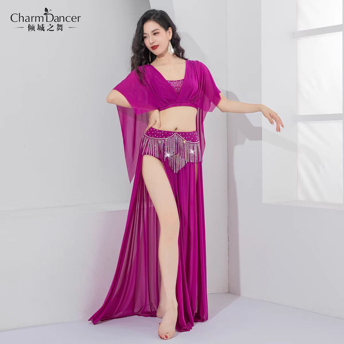练习演出肚皮舞套装倾城之舞团服
