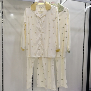 孕之彩春夏薄款哺乳月子服家居服套装长袖亲肤孕妇睡衣A类