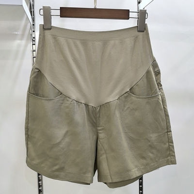 孕之彩夏装无痕托腹裤天丝短裤