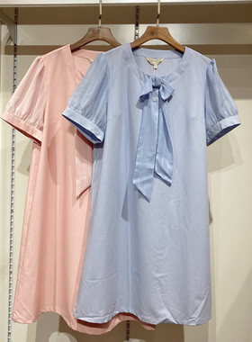 孕之彩夏装孕妇短袖连衣裙可哺乳