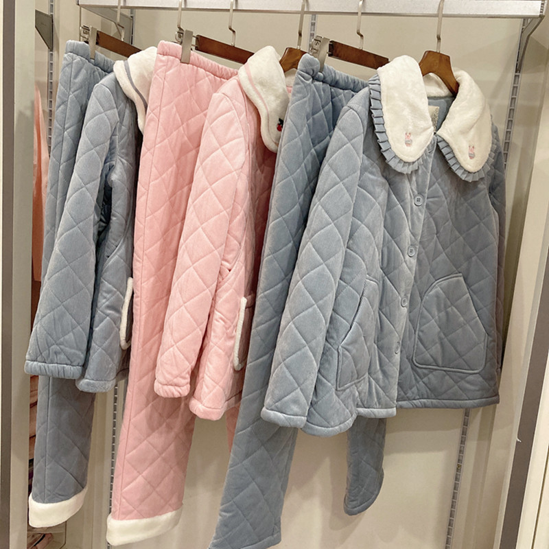 孕之彩冬款加厚月子服家居服