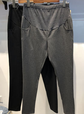 春秋新款贝儿森孕妇裤可调节直筒小脚裤休闲裤外出服40126