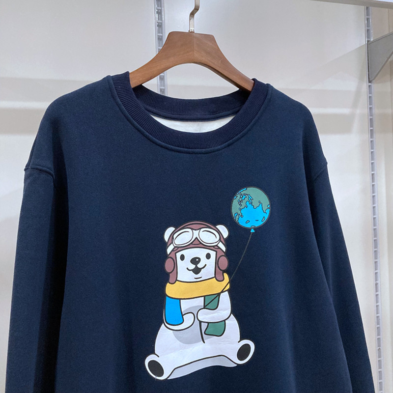 출산 색상 가을 겨울 독일 벨벳 두꺼운 출산 운동복 중간 길이 느슨한 긴 탑 출산 착용 YWS198119