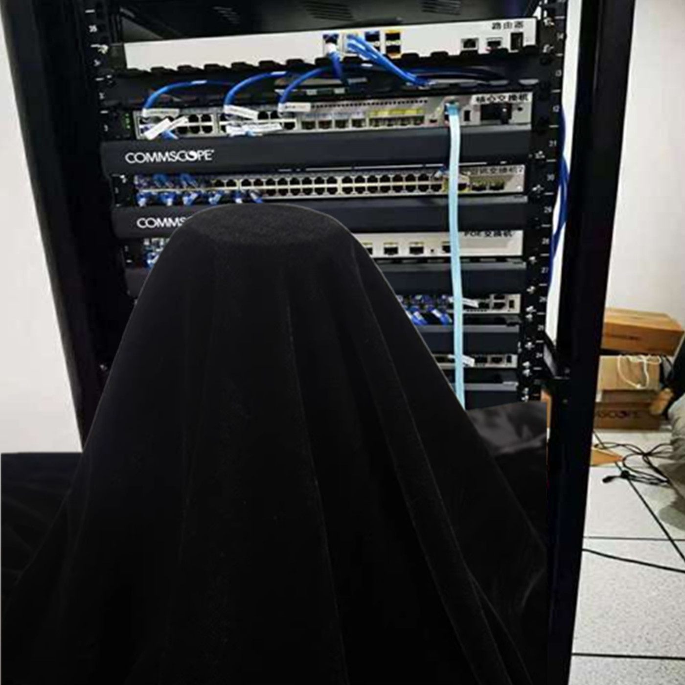 防辐射专用布网络交换机配电房电箱机柜遮挡布屏蔽电磁波防电离子