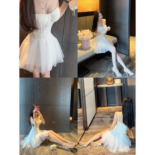 【维纳斯女神】粉长/白短 私服收藏级鱼骨塑身29米网纱重工礼服裙