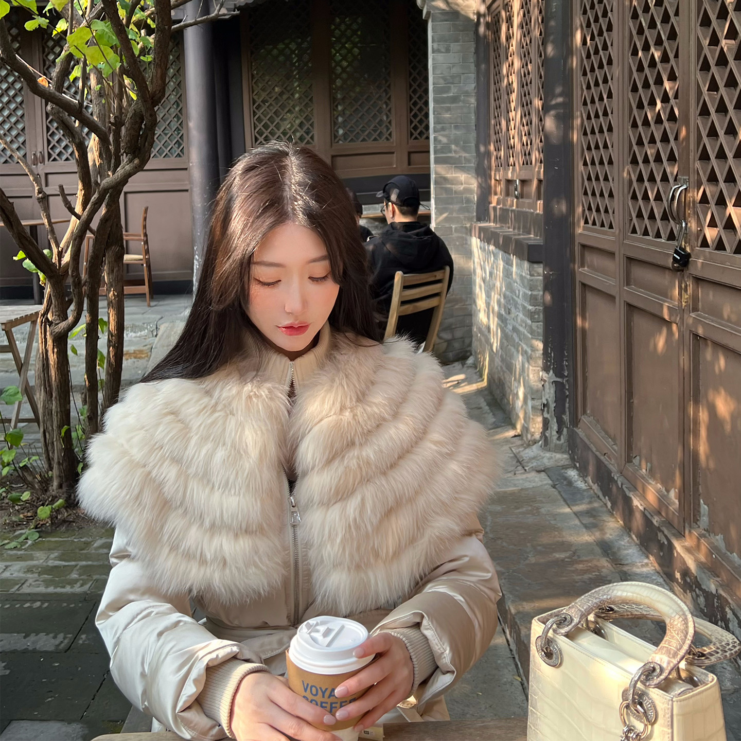 【羽中贵族】两穿 高充绒量200g羽绒服 可拆卸狐狸毛斗篷