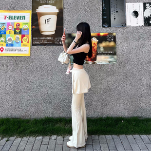零束缚两穿蕾丝高腰屁帘显瘦微喇瑜伽裤 梨形天菜 熊熊屋
