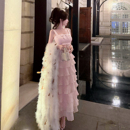 短 长 蕾丝网纱蝴蝶结百褶花边甜美白富美连衣裙 爱丽丝 熊熊屋