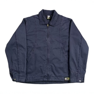 vintage棒球服日系阔版oldschool工装翻领拉链夹克 春秋宽松外套