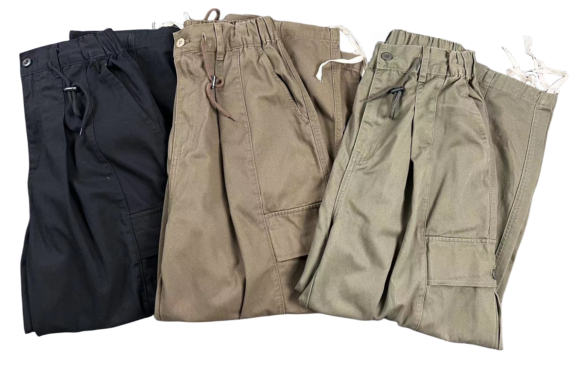 日系复古四季款大口袋工装裤 男潮牌宽松直筒阔腿通勤休闲长裤,男装,休闲裤,淘宝优惠券,粉丝福利购,淘宝优惠卷