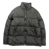 欧美单蓬松包裹暖感面包服棉衣 防风蓄热高立领黑色百搭外衣 冬款